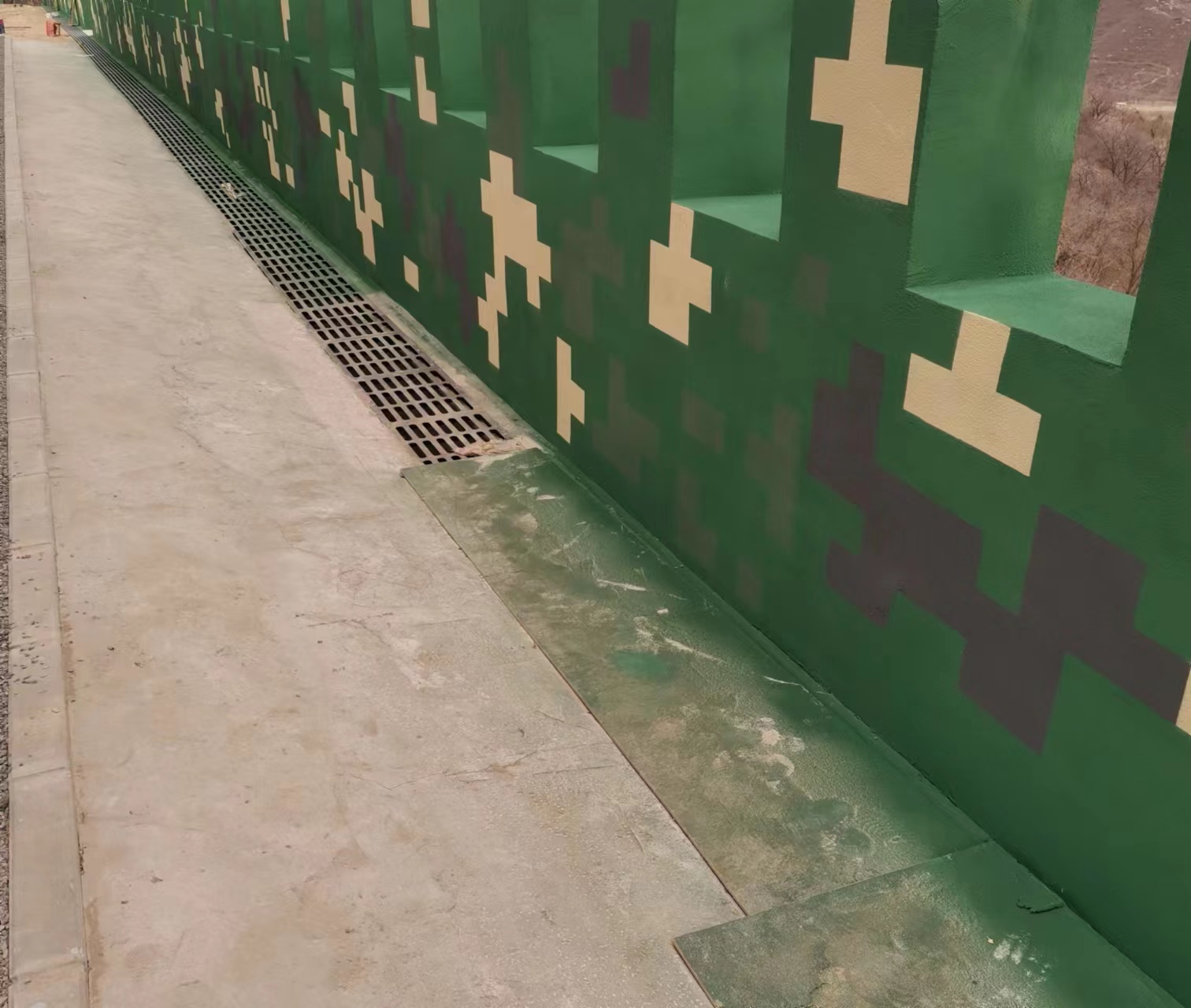 陕西围墙迷彩喷涂,数迷彩漆